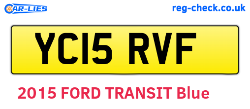 YC15RVF are the vehicle registration plates.