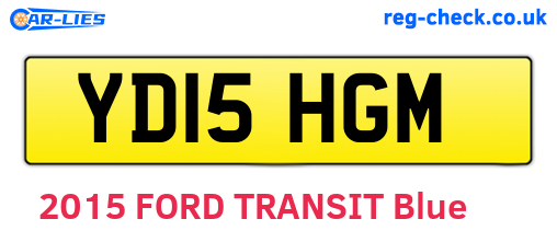 YD15HGM are the vehicle registration plates.