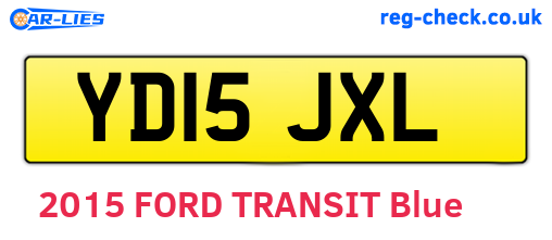 YD15JXL are the vehicle registration plates.