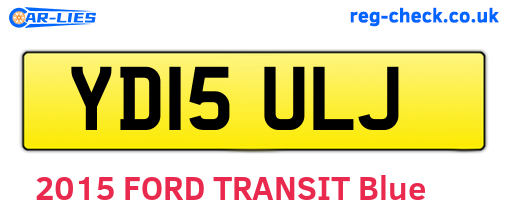 YD15ULJ are the vehicle registration plates.
