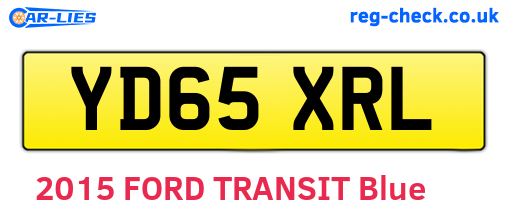 YD65XRL are the vehicle registration plates.
