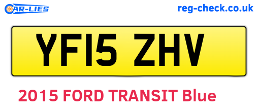 YF15ZHV are the vehicle registration plates.