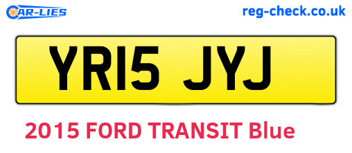 YR15JYJ are the vehicle registration plates.