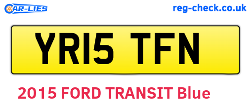 YR15TFN are the vehicle registration plates.
