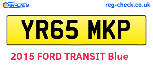 YR65MKP are the vehicle registration plates.