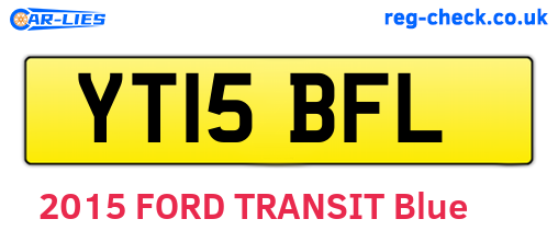 YT15BFL are the vehicle registration plates.