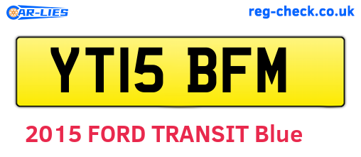 YT15BFM are the vehicle registration plates.