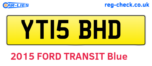 YT15BHD are the vehicle registration plates.