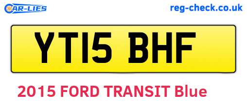 YT15BHF are the vehicle registration plates.