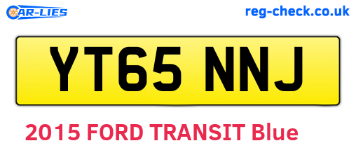 YT65NNJ are the vehicle registration plates.