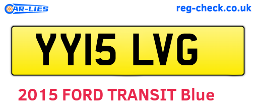 YY15LVG are the vehicle registration plates.