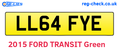 LL64FYE are the vehicle registration plates.
