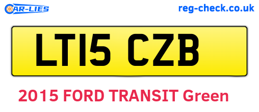 LT15CZB are the vehicle registration plates.