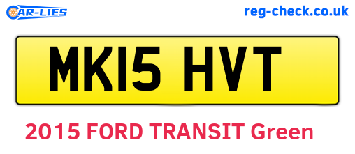 MK15HVT are the vehicle registration plates.