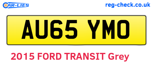 AU65YMO are the vehicle registration plates.