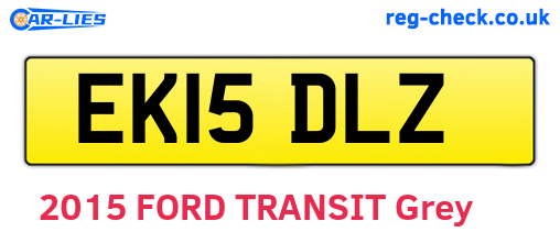 EK15DLZ are the vehicle registration plates.
