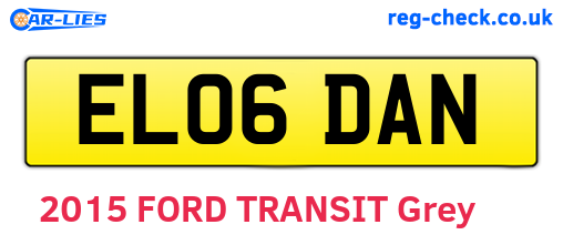 EL06DAN are the vehicle registration plates.
