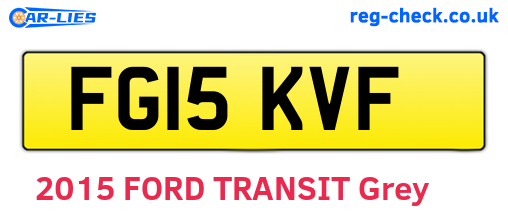 FG15KVF are the vehicle registration plates.