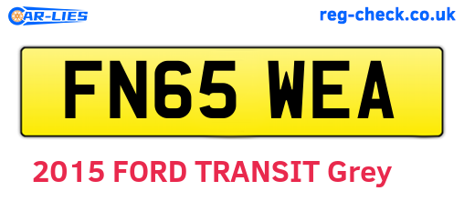 FN65WEA are the vehicle registration plates.