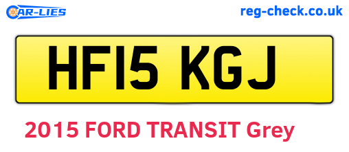 HF15KGJ are the vehicle registration plates.