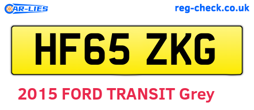 HF65ZKG are the vehicle registration plates.