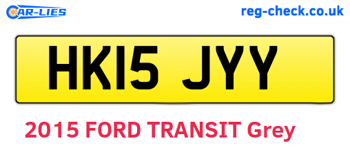 HK15JYY are the vehicle registration plates.