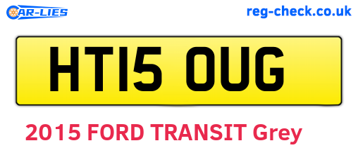 HT15OUG are the vehicle registration plates.