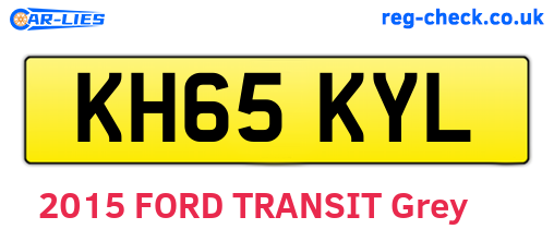 KH65KYL are the vehicle registration plates.