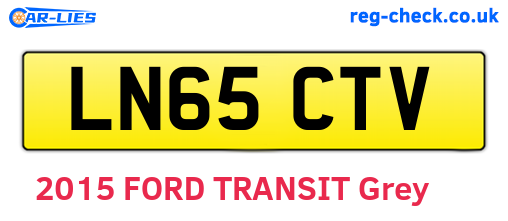 LN65CTV are the vehicle registration plates.