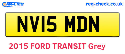NV15MDN are the vehicle registration plates.