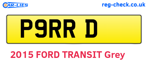 P9RRD are the vehicle registration plates.