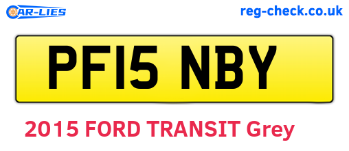 PF15NBY are the vehicle registration plates.