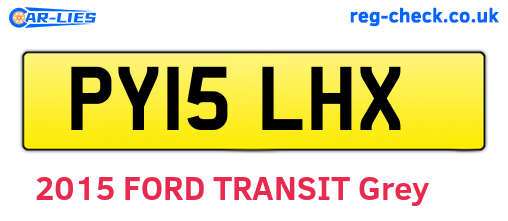 PY15LHX are the vehicle registration plates.