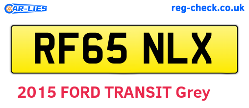 RF65NLX are the vehicle registration plates.