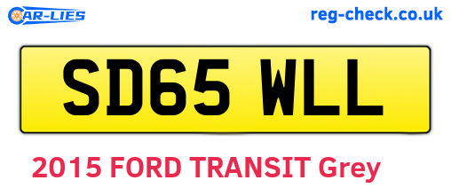 SD65WLL are the vehicle registration plates.
