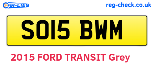 SO15BWM are the vehicle registration plates.