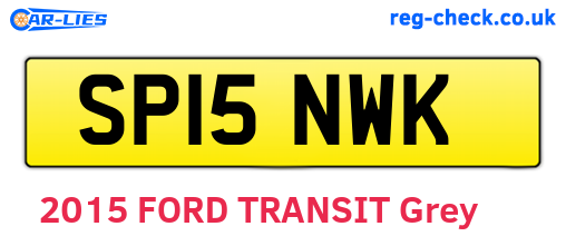 SP15NWK are the vehicle registration plates.