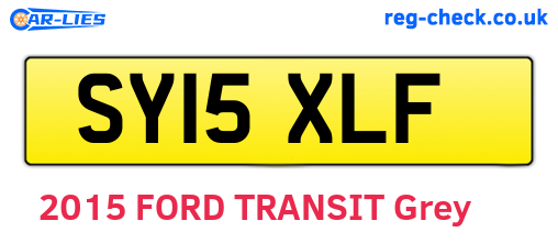 SY15XLF are the vehicle registration plates.