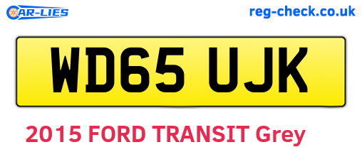 WD65UJK are the vehicle registration plates.