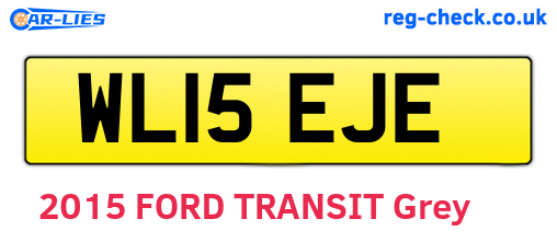 WL15EJE are the vehicle registration plates.