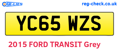 YC65WZS are the vehicle registration plates.