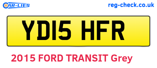 YD15HFR are the vehicle registration plates.