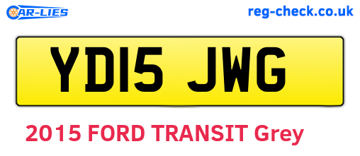 YD15JWG are the vehicle registration plates.