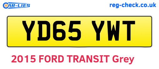 YD65YWT are the vehicle registration plates.