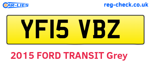 YF15VBZ are the vehicle registration plates.