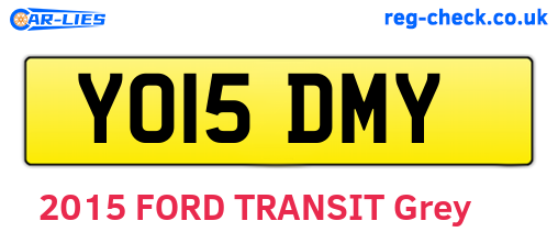YO15DMY are the vehicle registration plates.