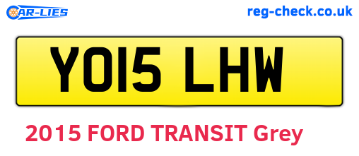 YO15LHW are the vehicle registration plates.
