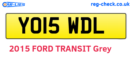 YO15WDL are the vehicle registration plates.