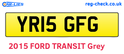 YR15GFG are the vehicle registration plates.