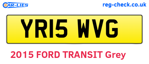 YR15WVG are the vehicle registration plates.